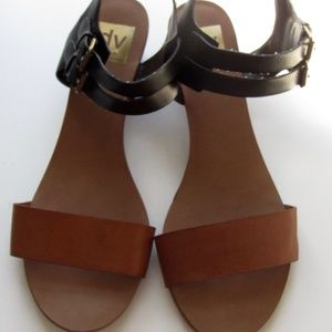 Dolce Vita Brown and Black Sandals